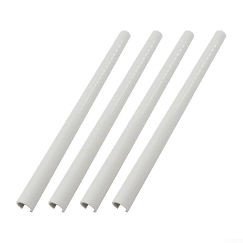 Heizkörperrohrabdeckungen, Zentralheizungs-Clip-On-Abdeckungen, 15 x 200 mm, 300 mm, 500 mm, Heizkörperrohrabdeckungen, Weiß, 4 Stück von RANRAO