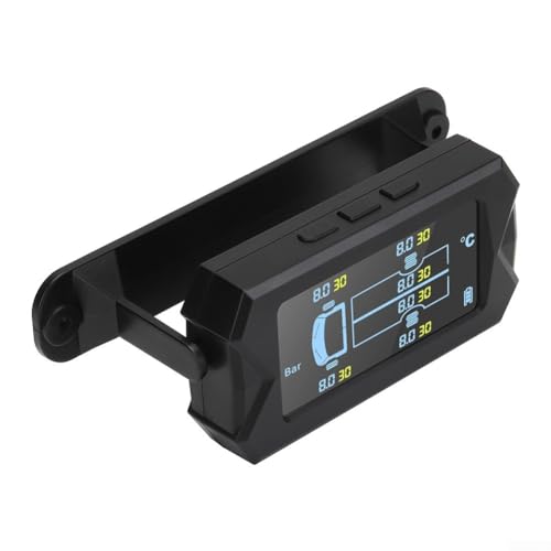 Hochpräzises TPMS6 Reifendruckkontrollsystem für 6-Rad-LKW, tragbares Solarenergie-TPMS-LCD-Display, 6 Sensoren, Reifendruck-Monitor (15 bar) von RANRAO