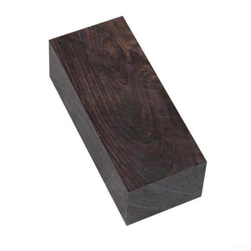 Holzblock aus Ebenholz, blanko, Bastelmaterial für Bastelarbeiten, Griffschnitzen, Musik, schwarzes Ebenholz, blanko, DIY-Material, Musikinstrumente, Werkzeuge (1 Stück) von RANRAO