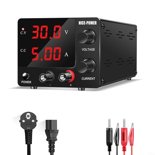 Labornetzgerät, Labornetzteil DC Regelbar Netzgerät, DIY DC Netzteil SPS-E305 AC110~220V, Stabilisiertes Schaltnetzteil von RANRAO