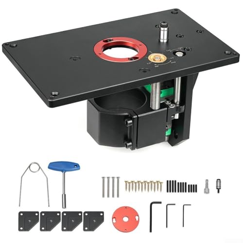 Oberfräsenhebetisch, Router Tisch Lift Kit, Trimmmaschine Inverted Lifting Table Router Lift, für Holzbearbeitung, für kleine Trimmmaschinen von RANRAO