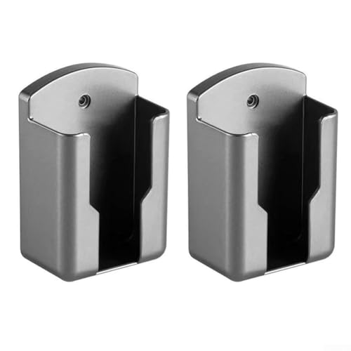 Platzsparende Wandhalterung mit Konstruktion, entworfen für mehrere Fernbedienungen einschließlich TV, Klimaanlage und Telefon-Fernbedienungen (grau) von RANRAO