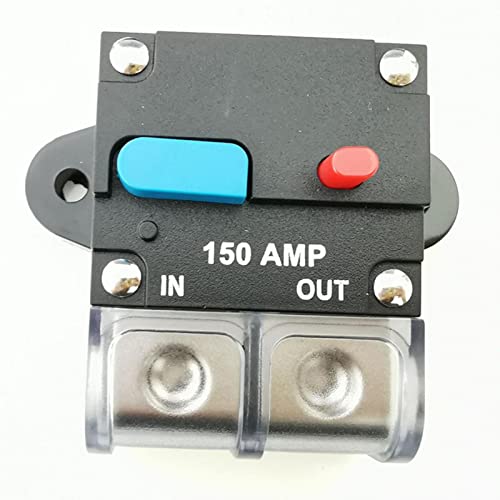 RANRAO 150A Schutzschalter mit Manuellen Reset Sicherungshalter Wasserdicht kfz Leistungsschalter für Auto Boot Wohnmobil LKW Audio Motor 12-24V von RANRAO