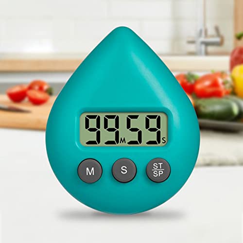 RANRAO Digitale Küche Badezimmer Uhr Spritzwassergeschützt Uhr Timer Visual Countdown Timer Wanduhr mit Saugnapf von RANRAO