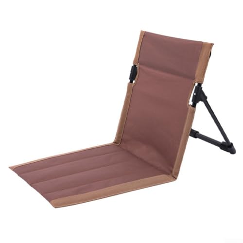 RANRAO Ergonomischer Campingstuhl für Aktivitäten im Freien, faltbar, tragbar, bequeme Sitzgelegenheit (Braun) von RANRAO