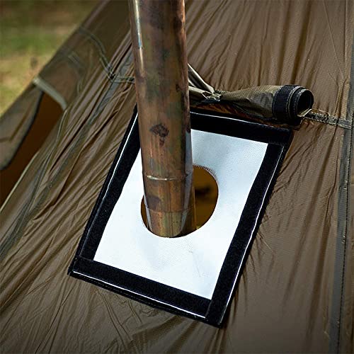 RANRAO Hot Tent Ofen Jack Abdeckung, Ring Rauch Kamin feuerfeste Rohr Entlüftungszubehör für Outdoor Brennholz Ofen Zelte Verbrühungsschutz von RANRAO