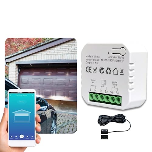 RANRAO TUYA Smart Garagentoröffner, Smart Garagentor Opener ZIGBEE Fernbedienung, WLAN Fernsteuerung mit smart Life App - erforderlich mit TUYA ZIGBEE Gateway von RANRAO