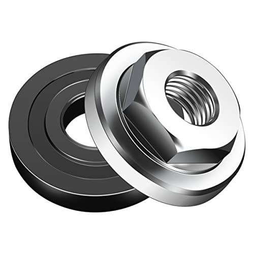 RANRAO Winkelschleifer Mutter, Winkelschleifer Sechskantmutter Winkelschleifer Mutter Flansch Edelstahl Winkelschleifer Ersatzteile, Mutter Innendurchmesser 10 mm, 2 Stück RANRAO Winkelschleifer Mutter, Winkelschleifer Sechskantmutter Winkelschleifer Mutter Flansch Edelstahl Winkelschleifer Ersatzteile, Mutter Innendurchmesser 10 mm, 2 Stück von RANRAO