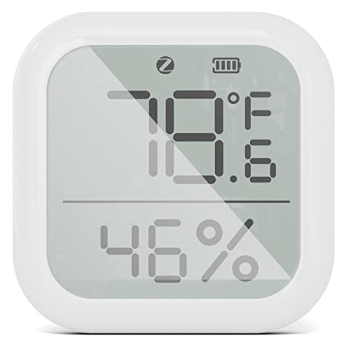 RANRAO ZigBee Digitales Thermo-Hygrometer Smart Thermometer Hygrometer, Temperatur Luftfeuchtigkeit Messgerät App Steuerung Raumthermometer Indoor von RANRAO