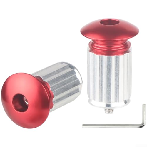 Rennrad-Mountainbike-Lenkerenden mit Aluminiumlegierung, entworfen für sichere Erweiterung, passend auf 18 bis 20 mm für Lenker mit Innendurchmesser (rot) von RANRAO