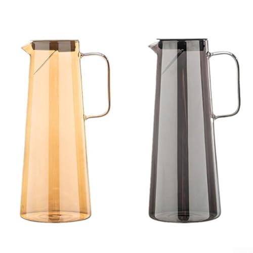 Schlankes Design Karaffe aus Borosilikatglas mit Sicherheitsfunktionen für Sicherheit beim Servieren von Getränken (B) von RANRAO