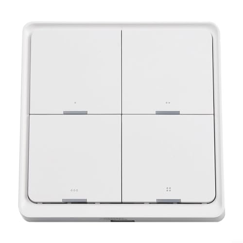 RANRAO Smart Switch Funk-Lichtschalter -Zigbee, 4-Tasten-Fernbedienung, benötigt für Tuya -Zigbee Hub von RANRAO