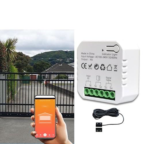 Smart Switch Garagentorsteuerung, Smart Garagentoröffner, WiFi-Fernbedienung und Sprachsteuerung, kompatibel mit Alexa, Google Home von RANRAO