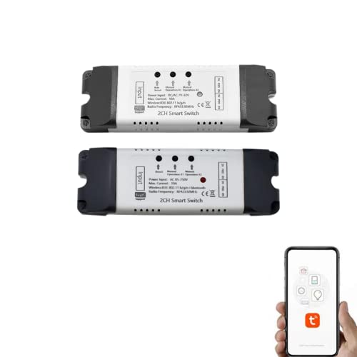Smart WLAN Garagentoröffner, WiFi Switch APP-Steuerung funktioniert mit Alexa Goolge Home Fernbedienung Timing Funktion Sprachsteuerung Garagentoröffner , Kein Hub Erforderlich, DC/AC 7-32V Smart WLAN Garagentoröffner, WiFi Switch APP-Steuerung funktioniert mit Alexa Goolge Home Fernbedienung Timing Funktion Sprachsteuerung Garagentoröffner , Kein Hub Erforderlich, DC/AC 7-32V von RANRAO