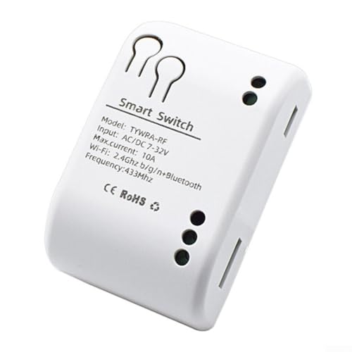 Smart WiFi Wireless Relais Switch Modul, Tuya Smart Life App Fernbedienung, USB 5V DC 7-32V von RANRAO