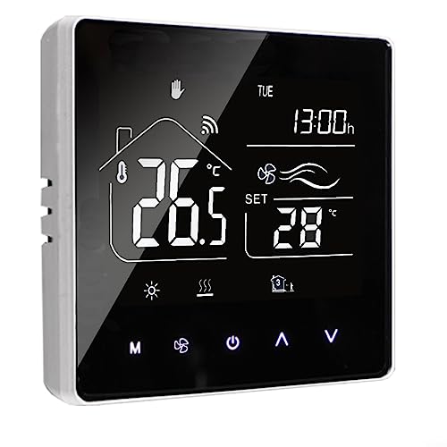 Smartes Thermostat, programmierbare Klimaanlage, Fußbodenheizung, 2-in-1 Zigbee/WiFi, Temperaturregler-Thermostat für Zuhause – weißes Zigbee von RANRAO
