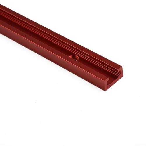 T-Gleis T-Nut-Gehrungsschiene 300–600 mm, Aluminiumlegierung, Vorrichtungsschlitz, Doppelschnitt-Design für Säge, Fräser, Tisch, Holzbearbeitungswerkzeug (300 mm) von RANRAO