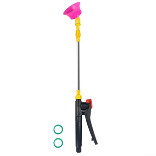 Teleskop-Sprühstange aus Edelstahl mit verstellbarem Sprühkopf und Verlängerung von 45 bis 80 cm zum Bewässern von Pflanzen und Waschen von Gartenmöbeln (D) von RANRAO