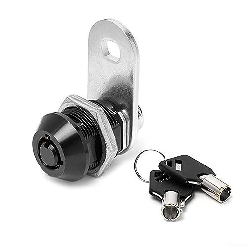 Tubular Cam Lock, 17mm Tubular Cam Lock Tool Box Lock Cabinet Desk Turn 2 Key Pull Keyed Mailbox Drawer Lock for Cabinet, Desks, Boxes von RANRAO