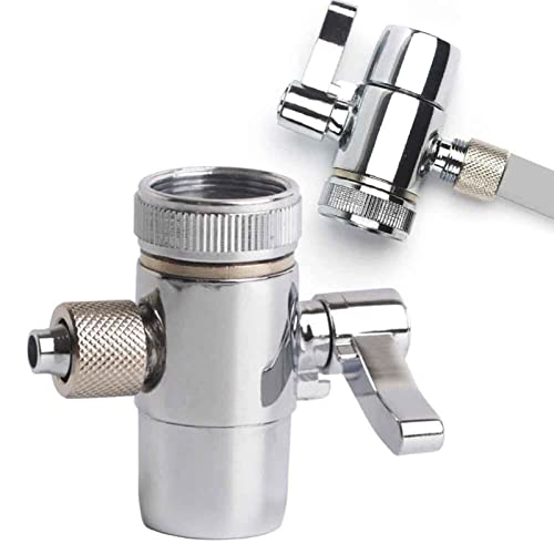 Umstellventil Duschaufsatz, G1/4 Zoll Wasserhahn Adapter Umstellventil Zähler Top Wasserfilter Verbinden Schläuche von RANRAO