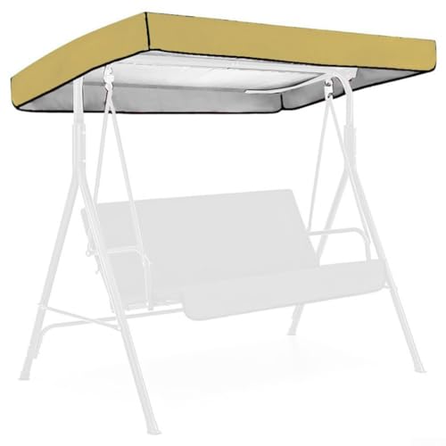 Verstellbare Abdeckung für Schaukel für den Außenbereich, aus 210D-Oxford-Tuch für sicheren Sitz (Beige) von RANRAO