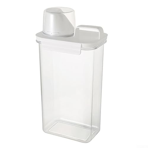 Waschmittel-Aufbewahrungsbox, Waschpulverspender, luftdichter Waschmittelspender mit Messbecher, Ausgießer, 2300 ml von RANRAO