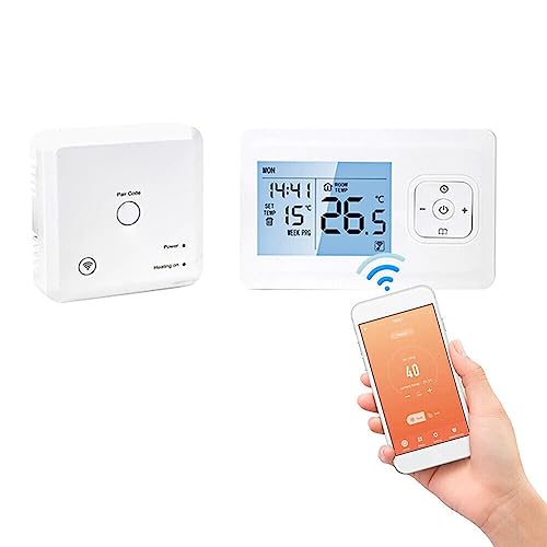 WiFi Smart Thermostat Kabellos Programmierbares Thermostat, für Tuya Wandmontierte Drahtlose Temperaturregelung mit LED-Anzeige für Warmwasserbereiter Temperaturregelung WiFi Smart Thermostat Kabellos Programmierbares Thermostat, für Tuya Wandmontierte Drahtlose Temperaturregelung mit LED-Anzeige für Warmwasserbereiter Temperaturregelung von RANRAO