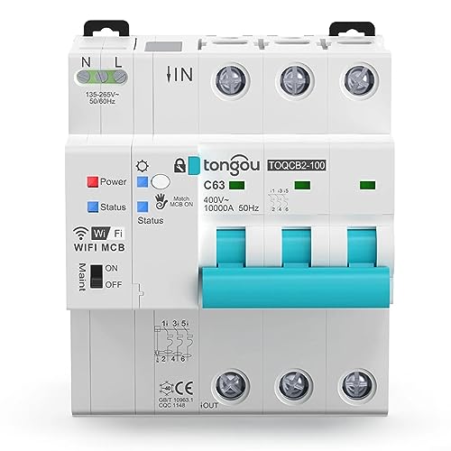 Wifi Smart Circuit Breaker, für Tuya MCB WIFI APP Steuerung Dreiphasen-Messung Circuit Breakers für Smart Life Timer Fernbedienung Wireless Wifi Smart Circuit Breaker, für Tuya MCB WIFI APP Steuerung Dreiphasen-Messung Circuit Breakers für Smart Life Timer Fernbedienung Wireless von RANRAO
