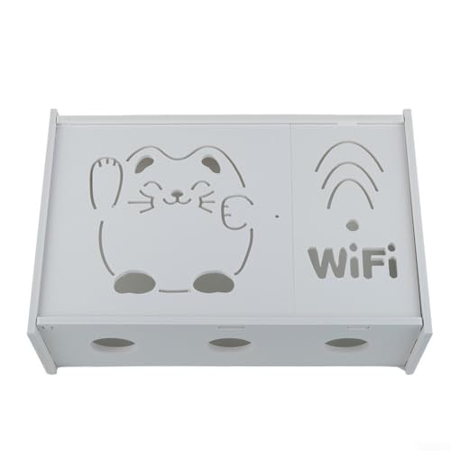 Wireless Router Rack, Wohnzimmer Wall-mounted WiFi Storage Box, for Storage of Wires, Routers(B) von RANRAO