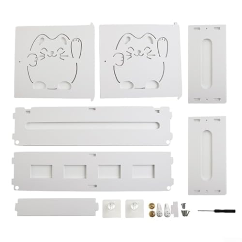 Wireless Router Rack, Wohnzimmer Wall-mounted WiFi Storage Box, for Storage of Wires, Routers(C) von RANRAO