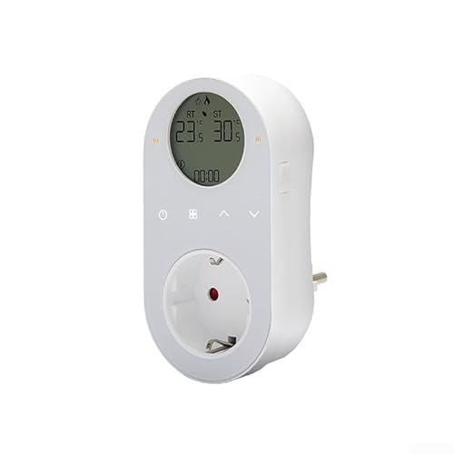 Wireless Thermostat Steckdose Digitaler Temperaturregler mit Heizung, mit LCD-Display, Anwendbar auf Infrarotheizung, Energie Sparen von RANRAO