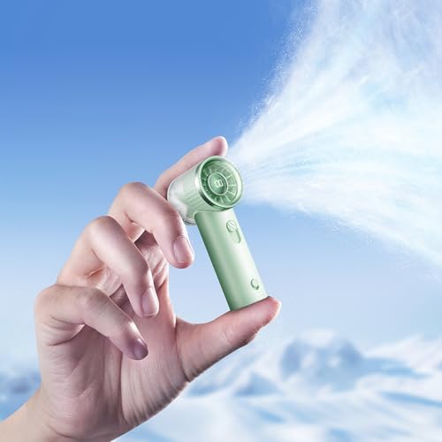 RANVOO 2025 Tragbarer & leistungsstarker kühlender Mini-Handventilator 100 Geschwindigkeiten Wiederaufladbarer persönlicher Ventilator für Outdoor-Reisen Mini-Handventilator, frisches Grün RANVOO 2025 Tragbarer & leistungsstarker kühlender Mini-Handventilator 100 Geschwindigkeiten Wiederaufladbarer persönlicher Ventilator für Outdoor-Reisen Mini-Handventilator, frisches Grün von RANVOO