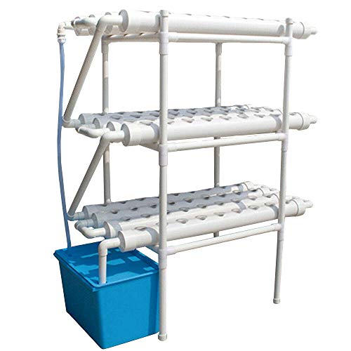 RANZIX Hydroponic Site Grow Kit 3 Schichten 108 ​​Standorte und Strömung Tiefe Wasserkulturgärten mit Pumpe DIY-Pflanzkloner-Kit für das Bildungs-Hydroponics-System von RANZIX