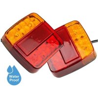 12V LED Anhängerleuchte mit Kennzeichenbeleuchtung, wasserdichtes Parkrücklicht mit E-Prüfzeichen und Anhängerreflektor, 2er-Pack von RAPANDA