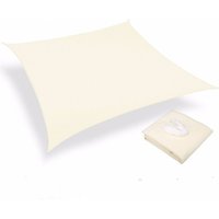 2x3m wasserdichtes rechteckiges Sonnensegel, wasserdichtes Schattentuch für Garten und Terrasse, UV-Schutz, milchig weiß-RAPANDA von RAPANDA