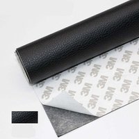 50 x 120 cm Lederkleberolle, Kunstlederaufkleber, Lederflicken-Reparatur für Sofa, Autositz, Handtasche, Lederjacke (Schwarz) Rapanda von RAPANDA