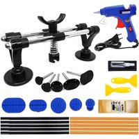 Auto-Dellenreparaturset ohne Lackieren, Karosserie-Dellenentfernung und Karosserie-Saugnapf, Dellenreparaturset mit Klebepistole und Klebestift von RAPANDA