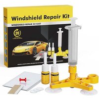 Auto-Windschutzscheiben-Reparaturset – Windschutzscheiben-Reparaturset mit Quetschspritzen zum Reparieren von Windschutzscheiben-Absplitterungen, von RAPANDA