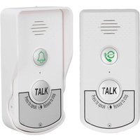 Drahtlose Gegensprechanlage, 1 V 1 Zweiwege-Elektronikklingel, drahtlose wasserdichte Gegensprechanlage mit Kontrollleuchte von RAPANDA