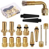Fahrradpumpe aus Messing – Fahrradventil-Set – Fahrradpumpenadapter, Ballpumpennadel, Aufblasdüse, Luftpumpenzubehör für Luftkompressor von RAPANDA