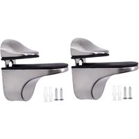 Glasregal-Stützklemme, Glashalterungen für 3–21 mm Holz, Badezimmer-Cliphalter für Schlafzimmerregale, Möbelreparatur, gebürstet Glasregal-Stützklemme, Glashalterungen für 3–21 mm Holz, Badezimmer-Cliphalter für Schlafzimmerregale, Möbelreparatur, gebürstet von RAPANDA