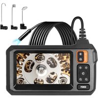 Industrielle Endoskopkamera mit 1 m flexiblem Kabel, 1080P HD 8 mm IP67 wasserdichte Kamera mit 4,3-Zoll-IPS-Bildschirm, 8 LED-Leuchten, keine App von RAPANDA