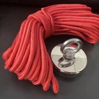 Kraftvoller Neodym-Magnet mit Ringmutter – Ø 70 mm, Zugkraft 160 kg – Großer und sehr starker Magnet zum Heben & Aufhängen, Magnetfischen und Gebrauch von RAPANDA