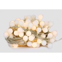 Kugelförmige Lichterkette, 10 m, 100 LEDs, Weihnachtslichterkette für draußen/drinnen, mit Timer-Fernbedienung, wasserdicht, 8 Modi, ideal für von RAPANDA