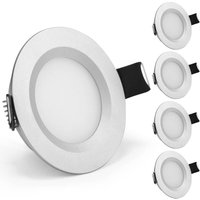 LED-Einbauleuchte, 12 V, Loch 58–65 mm, 3 W, 6000 K, IP65, Deckeneinbauleuchte für Wohnmobil, Boot, Wohnwagen, Van, Yacht, Kaltweiß (4 Stück) von RAPANDA
