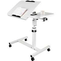Leichter Beistelltisch, Nachttisch, Computertisch, Gaming-Schreibtisch, rollbarer Laptop-Sofatisch, klappbare Höhe mit 4 Rollen (40 + 20 cm 40 cm Leichter Beistelltisch, Nachttisch, Computertisch, Gaming-Schreibtisch, rollbarer Laptop-Sofatisch, klappbare Höhe mit 4 Rollen (40 + 20 cm 40 cm von RAPANDA