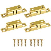 Möbelriegel, 4er-Pack Schrankspannriegel für Schranktüren, Möbelbeschläge mit Feder aus massivem Messing (50 mm) - RAPANDA von RAPANDA