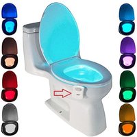 Nachtlicht LED-Toilettenlicht, ZSZT Bewegungsmelder Toiletten-Nachtlicht Batteriebetriebenes Toilettenlicht 8 Farben Toilettenbeleuchtung für Nachtlicht LED-Toilettenlicht, ZSZT Bewegungsmelder Toiletten-Nachtlicht Batteriebetriebenes Toilettenlicht 8 Farben Toilettenbeleuchtung für von RAPANDA