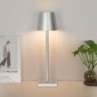 Nachttischlampe Wohnzimmer Schlafzimmer Leselampe Schreibtischlampe Innen Studie Silber von RAPANDA