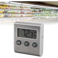Rapanda - Digitales Kühlschrankthermometer, Speicherfunktion, Alarm, kleiner Magnet, Gefrierthermometer für Labor, weiß Rapanda - Digitales Kühlschrankthermometer, Speicherfunktion, Alarm, kleiner Magnet, Gefrierthermometer für Labor, weiß von RAPANDA